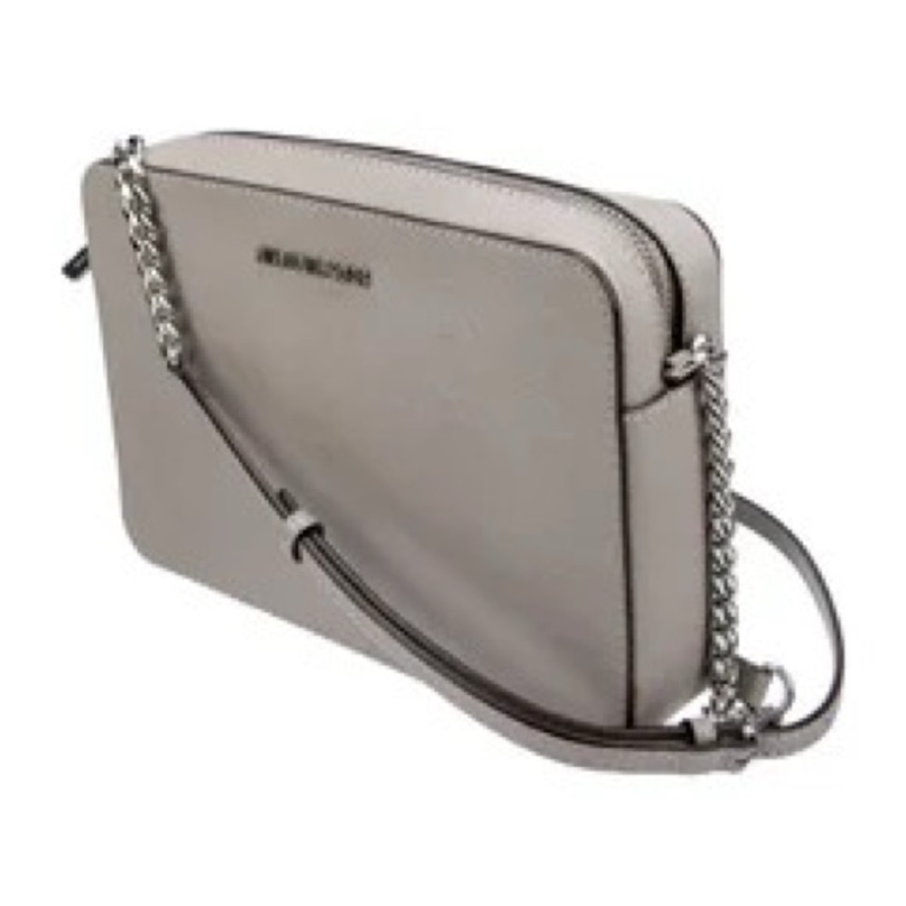 Michael Kors Leather Taupe Crossbody Bag. Preloved